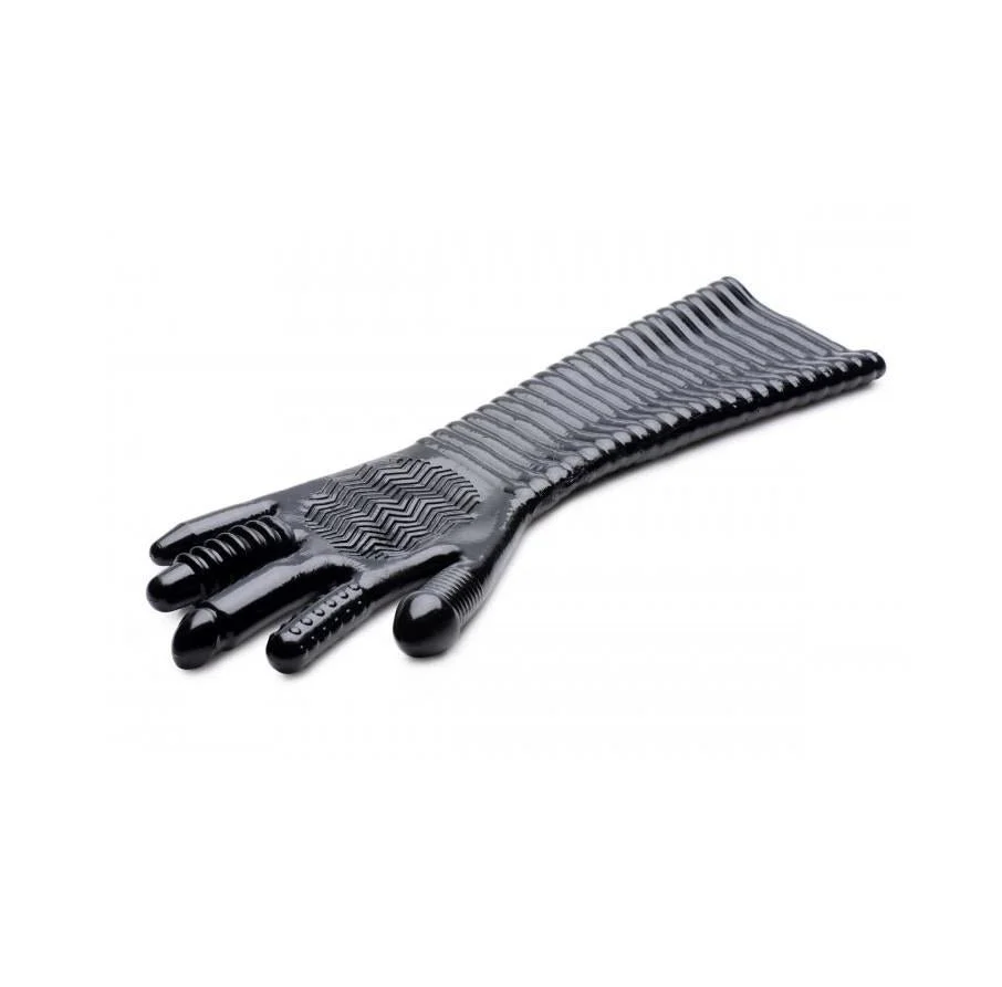 Pleasure Fister Textured Glove, Arm Length - Image 3