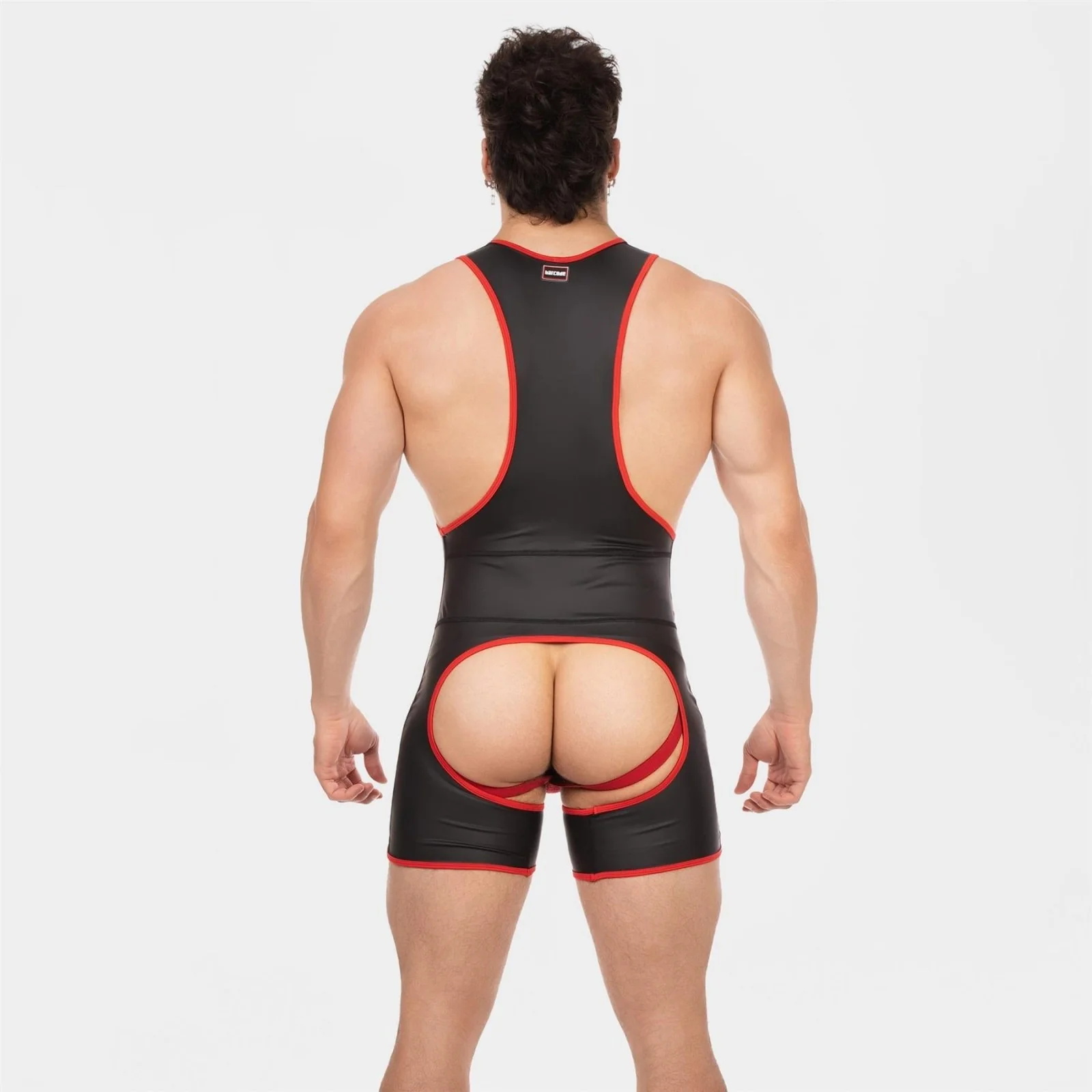 Barcode Singlet Kam, Black/Red - Image 2