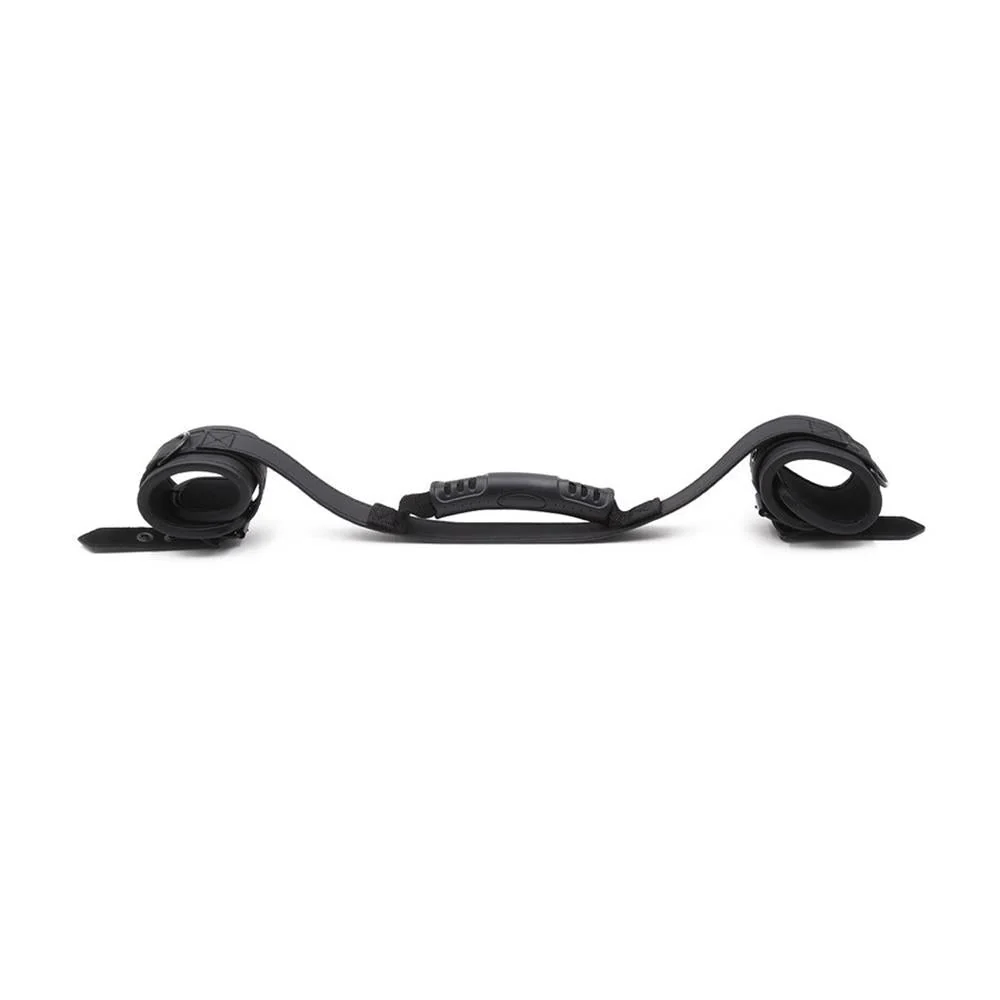 Black Wrist Cuffs with a Pull Handle - Image 4