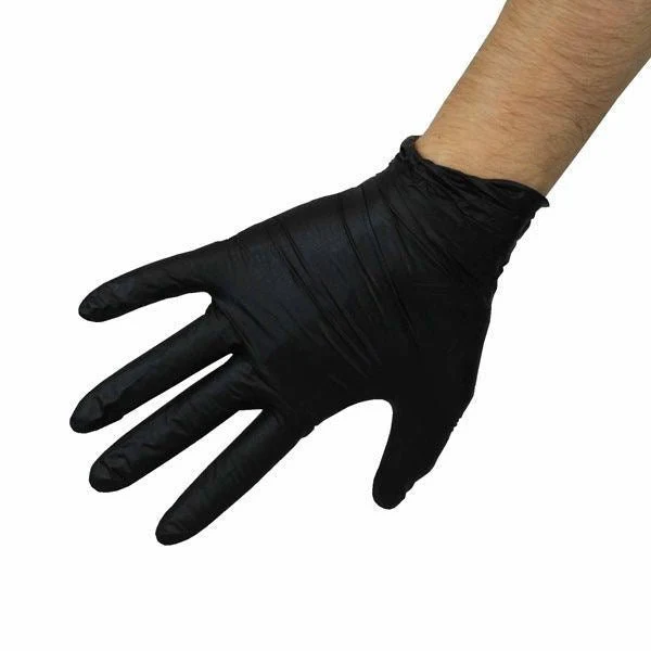 Black Nitrile Gloves, Disposible, Box of 100 - Image 6