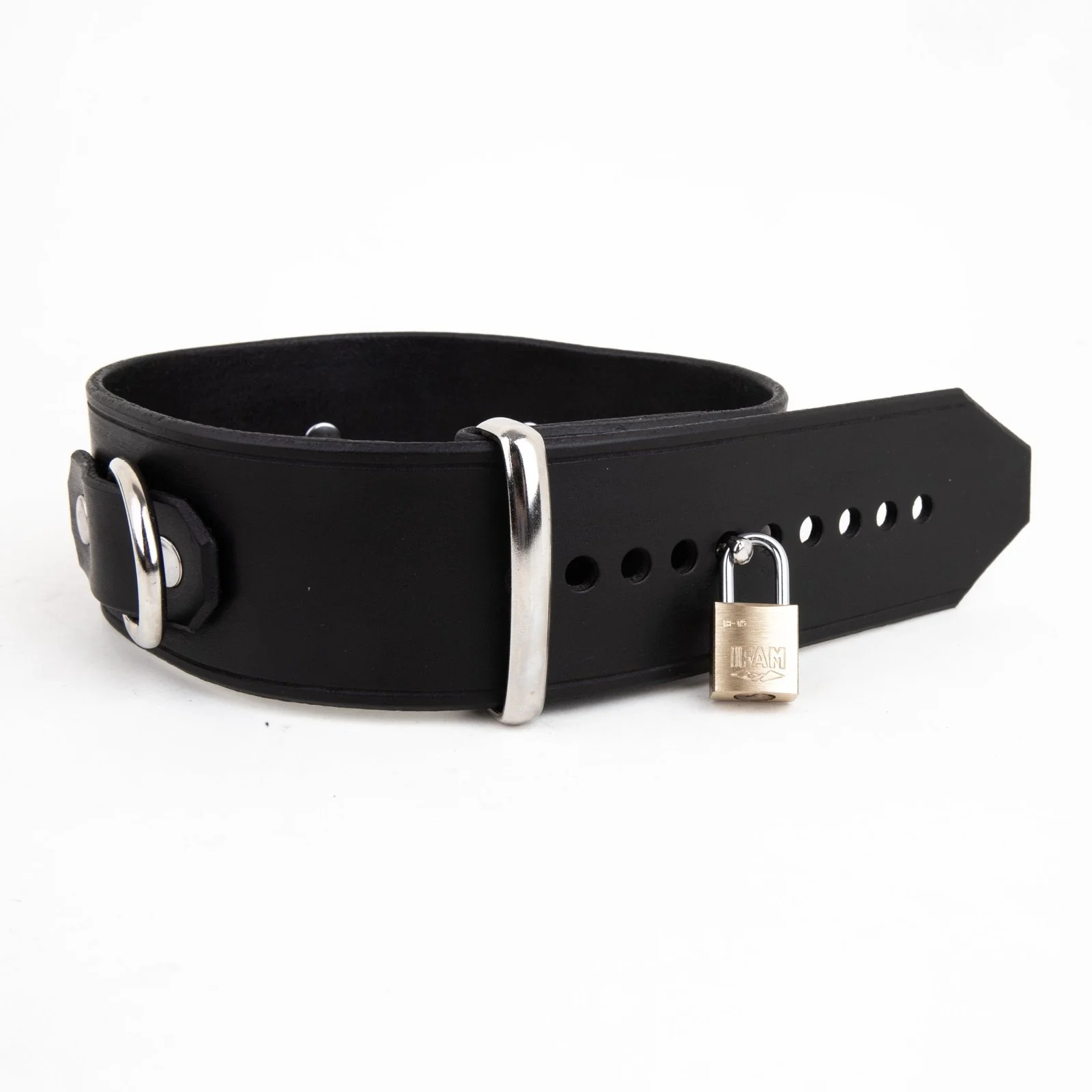 Leather D Ring Collar - Image 3